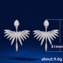 Load image into Gallery viewer, MOONSO  &quot;Wings of Angels&quot; Sterling Silver &amp; Cubic Zirconia Dangle Earrings
