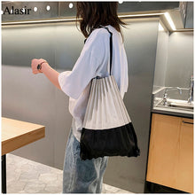 Load image into Gallery viewer, Pleated Panel Collapsible Canvas Shoulder Shopping Bag for Women Extreme Functionality
