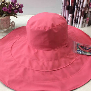 Floral Printed Reversable Large Floppy Brim Summer Sun Hat for Women
