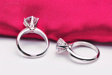 Load image into Gallery viewer, CC&amp;BYX   1.25CT 925 Sterling Silver &amp; Cubic Zirconia Solitaire Cocktail/Engagement Ring
