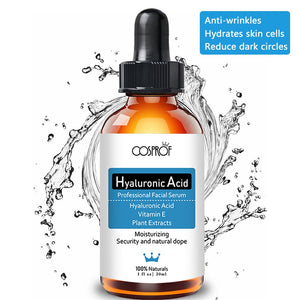COSPROF  Professional Hyaluronic Acid Serum Facial Rejuvinator with Vitamin E & Plant Extract