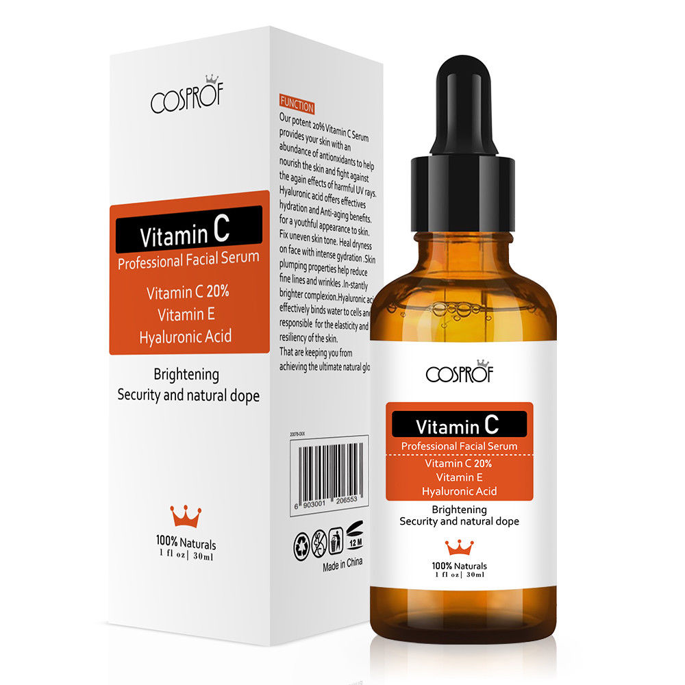 COSPROF Professional Vitamin C Serum Facial Rejuvinator with Vitamins C & E + Hyluronic Acid