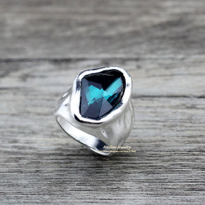 Anslow Original Design Irregular Crystal Ring for Women
