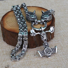 Load image into Gallery viewer, LANSEIS   Stainless Steel Norse Talisman Pendant Necklace - Several to Choose
