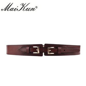 MAIKUN  Genuine Leather Original Double Aigo Style Women's Belt