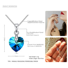 Load image into Gallery viewer, BAFFIN   Swarovski Crystal Heart Pendant Necklace for Women
