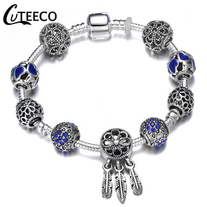CUTEECO Beaded Charm Bracelet For Women - Many Styles