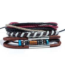 Load image into Gallery viewer, EXYNLON Retro Leather &amp; Metal Men&#39;s Bracelet - Many Styles to Choose

