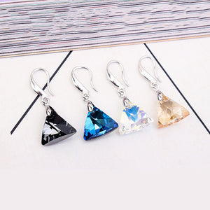 BAFFIN   Swarovski Crystal Triangle Pendant Necklace & Earring Jewelry Set