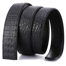 Load image into Gallery viewer, Crocodile Pattern Genuine Leather Automatic Belt without Buckle
