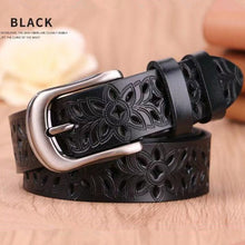 Load image into Gallery viewer, NEW SUN  Hand Tooled Genuine Leather Flower Cut &amp; Stitch  Women&#39;s Belt
