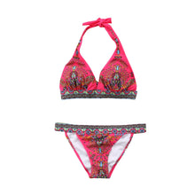 Load image into Gallery viewer, IM.CUTE  Two Piece Retro Print Padded Push-up Bikini Swimsuit Set for Women
