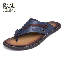 Load image into Gallery viewer, POLALI  Men&#39;s Designer Leather Summer Beach Sandals
