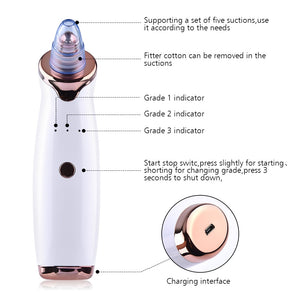 Hailicare Premium Skin Vacuum Pore Cleaner & Microderm Tool with Lanbena Pore Strips