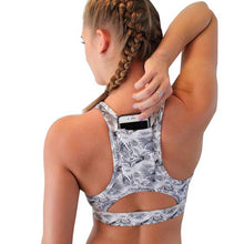 Load image into Gallery viewer, Women&#39;s Athletic Workout Top with Rear Pocket - Yoga Active Wear
