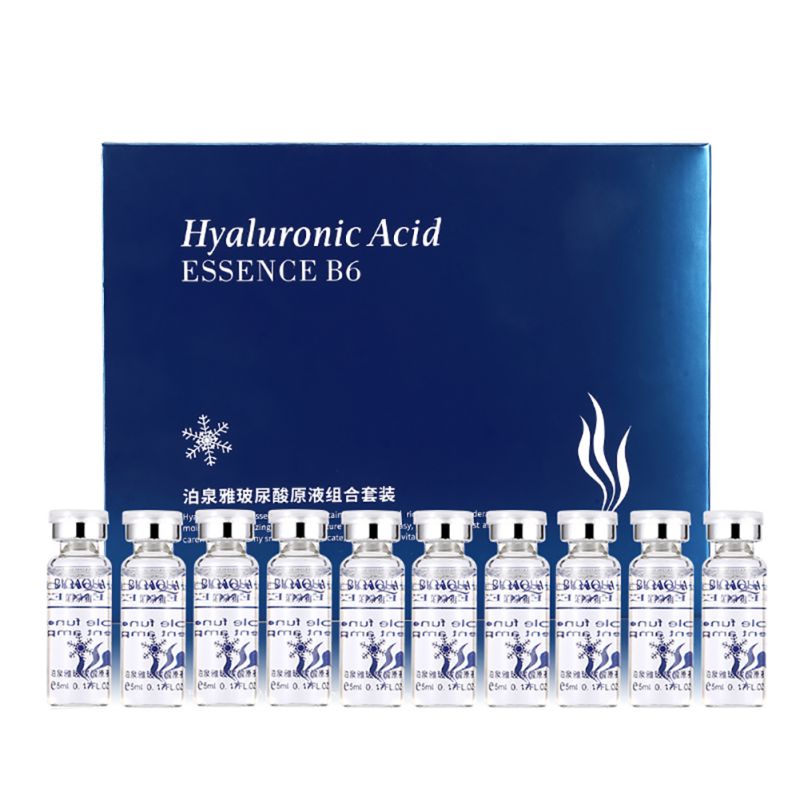 BIOAQUA  Hyaluronic Acid Essence B6 Anti-Aging Collagen Serum -10ct 5ml Ampoules