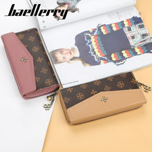 Load image into Gallery viewer, BAELLERRY  Women&#39;s Designer Leather Long Wallet with Credit Card/Photo Organizer
