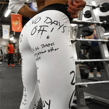 Load image into Gallery viewer, QICKITOUT  Women&#39;s Workout Fitness Active Wear Leggings in Handwritten Print
