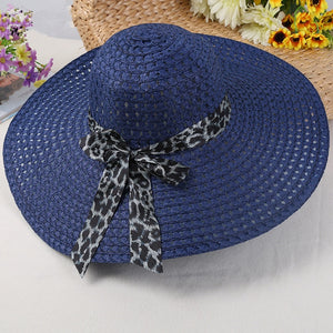 Handmade  Bohemian Style Wide Brim Floppy Summer Beach Hat for Women
