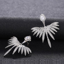 Load image into Gallery viewer, MOONSO  &quot;Wings of Angels&quot; Sterling Silver &amp; Cubic Zirconia Dangle Earrings
