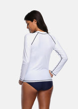 Load image into Gallery viewer, Attraco  Women&#39;s Designer Print Long Sleeve UPF50 Swim Top Rashguard
