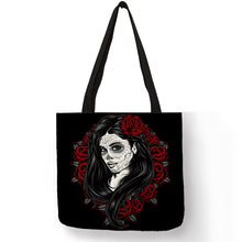 Load image into Gallery viewer, Large Capacity Canvas/Linen Shopping Bag with Unique Detailed Designs - Multipurpose
