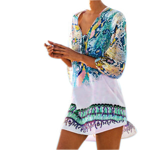 Light Chiffon Cover-up Beach Tunic for Women