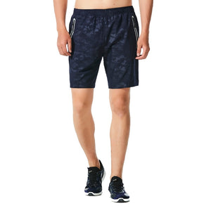 Men's Zippered Pocketed Camo Print Beach Board Shorts Swim Wear
