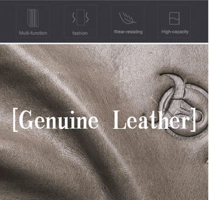 BULLCAPTAIN  Men's Genuine Leather Laptop Bag Briefcase Messenger Bag
