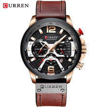Load image into Gallery viewer, CURREN Military Style Water Resistant Sports Watch Chronograph &amp; Full Calendar with Box
