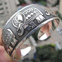 Load image into Gallery viewer, BLUELANDS Handmade Authentic Tibetan Elephant Totem Bangle Bracelet
