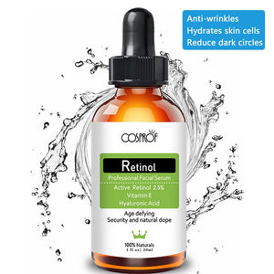 COSPROF  Professional Retinol Serum Facial Rejuvinator with Vitamin E & Hyluronic Acid
