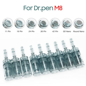 DR PEN M8  10pc Microneedle Replacement Cartridges - All Sizes Available