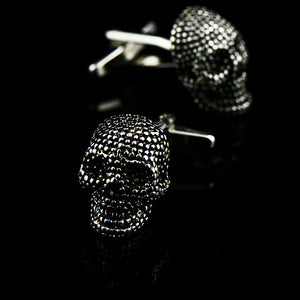 FLEXFIL  Gothic Style  Skull Zinc Alloy Cuff Links for Men