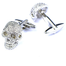 Load image into Gallery viewer, FLEXFIL  Gothic Style  Skull Zinc Alloy Cuff Links for Men
