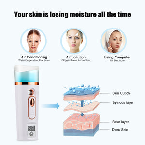 Hailicare  Beauty Salon Style Nano Spray Facial Mist Hydrator & Moisture Analyzer