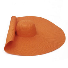 Load image into Gallery viewer, GEMVIE  Over-sized Straw Wide Brim Summer Beach Hat for Women
