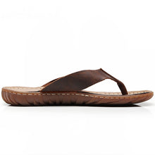 Load image into Gallery viewer, LOVE LICHAO Classic Men&#39;s Genuine Leather Slip-on Sandals for Beach Summer Wear
