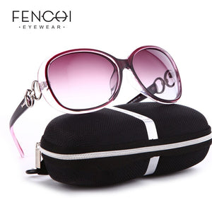 FENCHI  Women's Large Oval Frame Polarized Designer Sunglasses