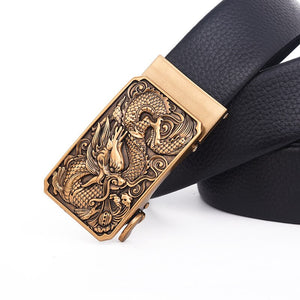 ZLD  Designer Dragon Totem Automatic Buckle Belt