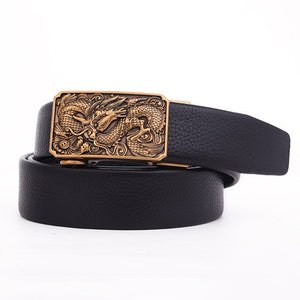 ZLD  Designer Dragon Totem Automatic Buckle Belt