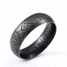 Load image into Gallery viewer, J-BEIER Steel Norse Viking Rune Ring for Men
