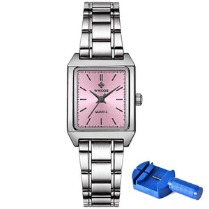 Designer Rectangle Quartz Watch Multiple Strap Color Options for Women