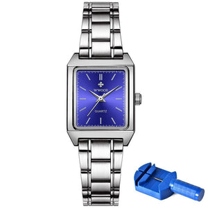 Designer Rectangle Quartz Watch Multiple Strap Color Options for Women