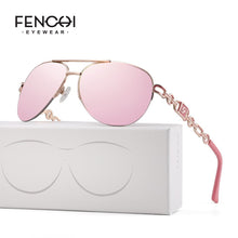 Load image into Gallery viewer, FENCHI  Modern Trendy Aviator Style Mirrored Sunglasses
