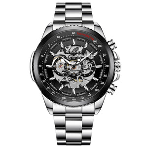 WINNER Series Men's Skeleton Watch - Stainless Steel Automatic Watch by Pagani Forsining