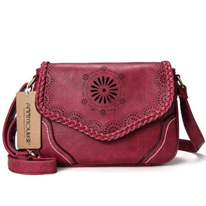 Annmouler Brand Vintage Women's Shoulder Bag PU Leather Ladies Retro Satchel/Handbag
