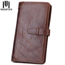 Load image into Gallery viewer, Genuine Leather Men&#39;s Long Wallet

