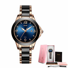 Load image into Gallery viewer, SUNKTA Designer Sports Watch for Women with Ceramic Rhinestone Settings

