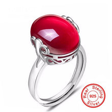 Load image into Gallery viewer, YINHED   925 Sterling Silver 5.0 Carat Ruby Ring &amp; Necklace Set
